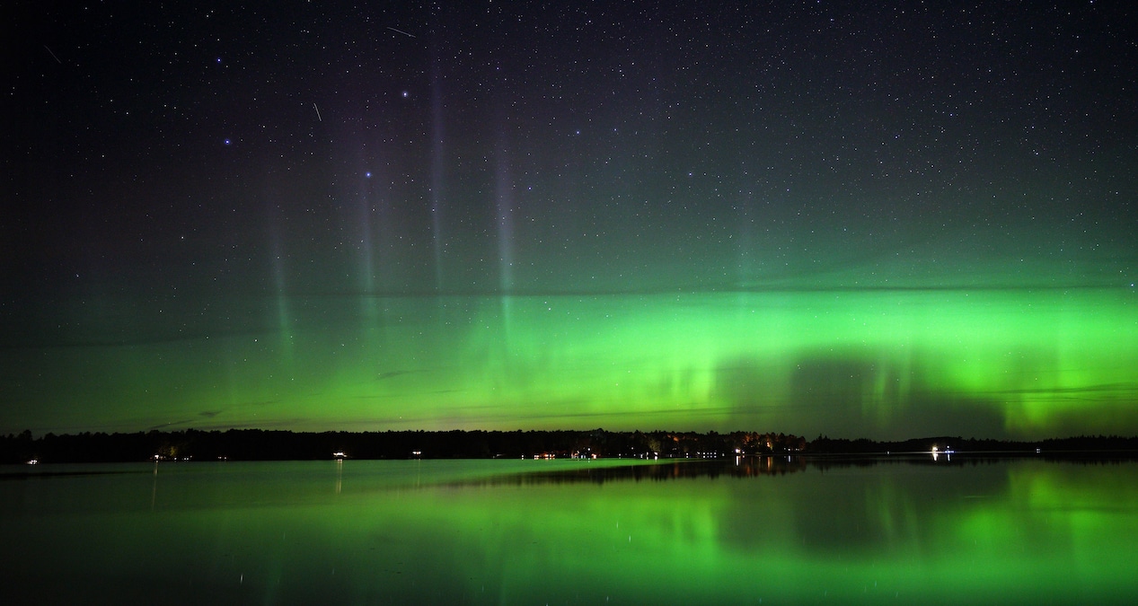 Northern lights seen near Canyon, Minnesota in 2019