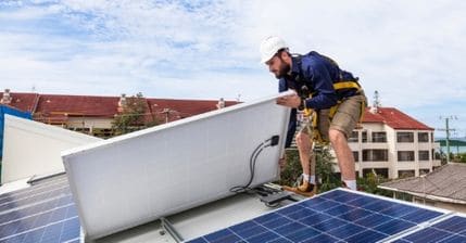 ADT solar panel installation