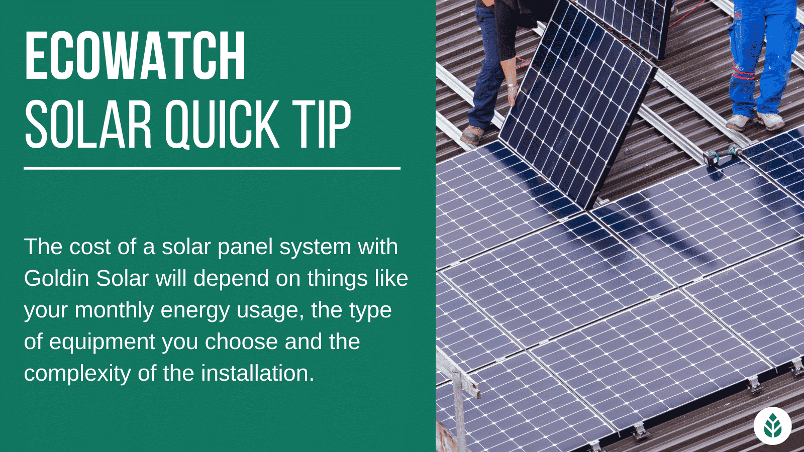 solar cost factors with Goldin Solar